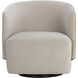 Sarina Meg Taupe / Meg Gold Swivel Lounge Chair, Swivel